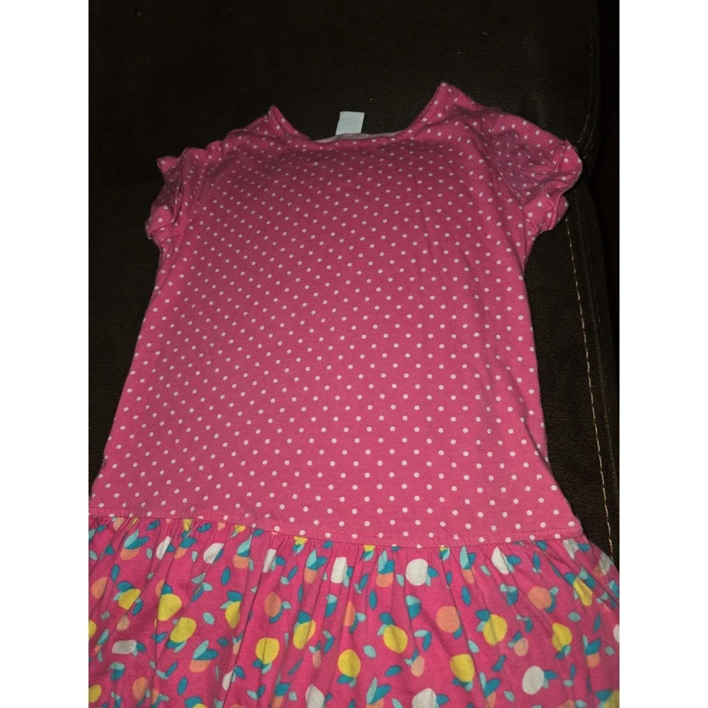 Gymboree mix and match polka dot fruit dress size medium 7 8